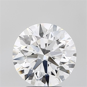 Picture of Lab Grown Diamond 3.20 Carats, Round with Ideal Cut, D Color, IF Clarity and Certified by IGI