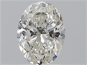 Natural Diamond 1.20 Carats, Oval with  Cut, H Color, SI2 Clarity and Certified by HRD