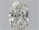 Natural Diamond 0.50 Carats, Oval with  Cut, G Color, VS2 Clarity and Certified by GIA