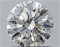Natural Diamond 0.75 Carats, Round with Excellent Cut, H Color, SI2 Clarity and Certified by GIA