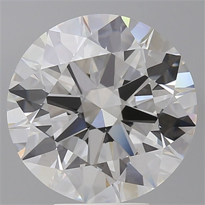 Picture of Lab Grown Diamond 6.10 Carats, Round with Ideal Cut, E Color, VVS2 Clarity and Certified by IGI