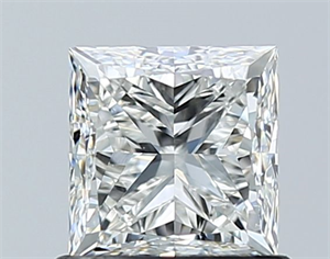 Picture of Natural Diamond 1.00 Carats, Princess with  Cut, H Color, VS1 Clarity and Certified by GIA