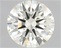 Natural Diamond 0.71 Carats, Round with Excellent Cut, N Color, VVS2 Clarity and Certified by GIA