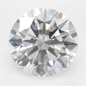 Picture of Lab Grown Diamond 3.02 Carats, Round with Ideal Cut, D Color, VVS1 Clarity and Certified by IGI