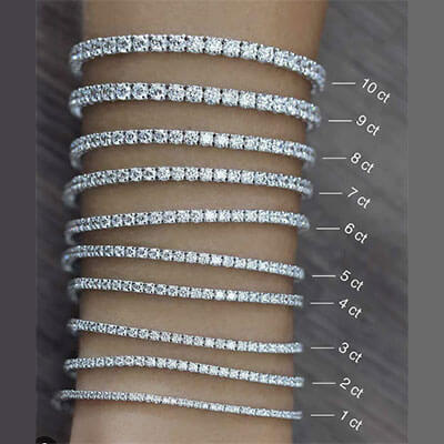 10 carat lab grown diamonds tennis bracelet