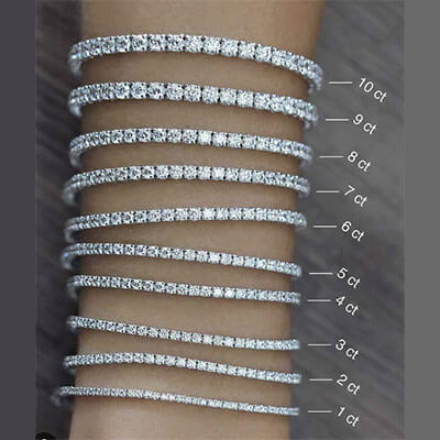 10 carat lab grown diamonds tennis bracelet