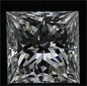 Natural Diamond 1.05 Carats, Princess with  Cut, J Color, VS1 Clarity and Certified by GIA