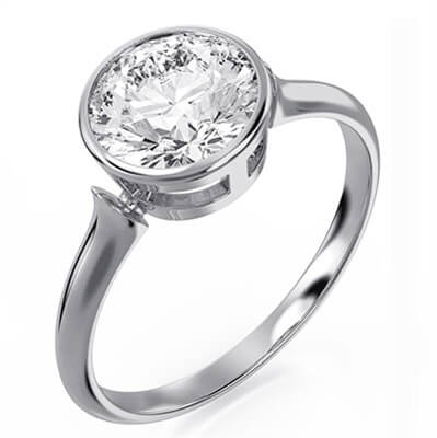 Low Profile Designers Bezel Engagement ring Setting