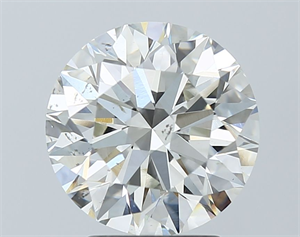 Picture of Natural Diamond 2.70 Carats, Round with Excellent Cut, I Color, SI1 Clarity and Certified by GIA