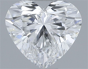 Picture of Natural Diamond 0.32 Carats, Heart with  Cut, E Color, VVS1 Clarity and Certified by GIA