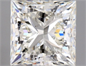 Natural Diamond 1.01 Carats, Princess with  Cut, J Color, SI1 Clarity and Certified by GIA