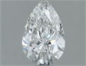 Diamante Natural 0.50 quilates, De pera , Color E, claridad VS2 y certificado IGI