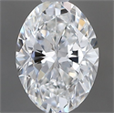 Natural Diamond 0.40 Carats, Oval with  Cut, F Color, VS1 Clarity and Certified by GIA