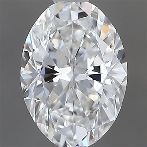 Picture of Natural Diamond 0.40 Carats, Oval with  Cut, F Color, VS1 Clarity and Certified by GIA