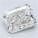 Natural Diamond 3.01 Carats, Radiant with  Cut, H Color, VS2 Clarity and Certified by GIA