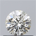 Diamante Natural 0.45 quilates, Redondo , Color K, claridad VVS1 y certificado GIA
