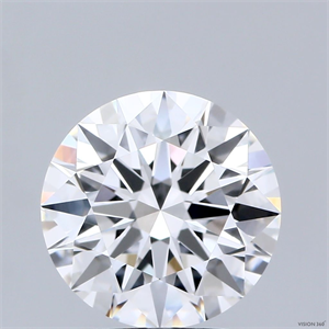 Picture of Lab Grown Diamond 2.54 Carats, Round with Ideal Cut, E Color, VVS1 Clarity and Certified by IGI