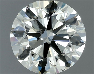 Picture of Natural Diamond 0.80 Carats, Round with Excellent Cut, L Color, VS2 Clarity and Certified by IGI