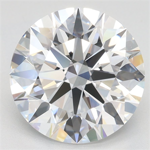 Picture of Lab Grown Diamond 3.29 Carats, Round with Ideal Cut, D Color, VVS1 Clarity and Certified by IGI