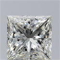 Natural Diamond 1.70 Carats, Princess with  Cut, K Color, VVS1 Clarity and Certified by GIA