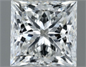 Natural Diamond 1.00 Carats, Princess with  Cut, F Color, VVS2 Clarity and Certified by IGI