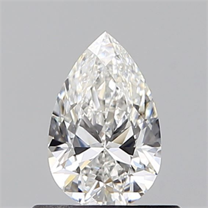 Picture of Natural Diamond 0.51 Carats, Pear with  Cut, F Color, SI2 Clarity and Certified by GIA