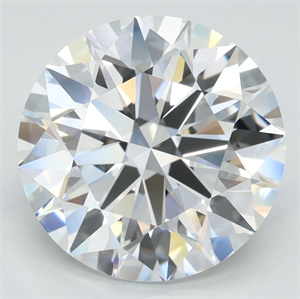 Picture of Lab Grown Diamond 3.74 Carats, Round with Excellent Cut, D Color, FL Clarity and Certified by GIA
