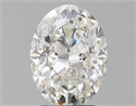 Diamante Natural 3.01 quilates, Ovalado , Color H, claridad SI1 y certificado GIA