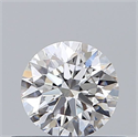 Natural Diamond 0.44 Carats, Round with Excellent Cut, D Color, VVS2 Clarity and Certified by GIA