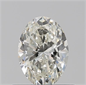 Natural Diamond 0.50 Carats, Oval with  Cut, K Color, VVS1 Clarity and Certified by GIA