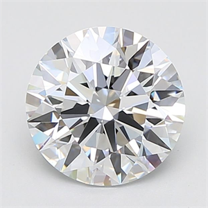 Picture of Lab Grown Diamond 4.06 Carats, Round with Ideal Cut, F Color, IF Clarity and Certified by IGI