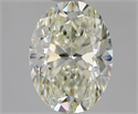 Natural Diamond 1.50 Carats, Oval with  Cut, L Color, VS2 Clarity and Certified by GIA