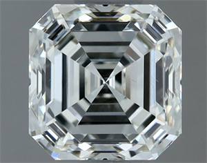 Picture of Natural Diamond 1.00 Carats, Asscher with  Cut, I Color, VVS2 Clarity and Certified by IGI