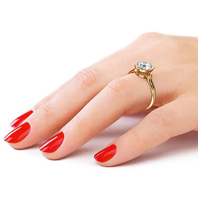 1.20 carat E VVS2 3xEX, low Profile Designers Bezel Engagement ring Setting