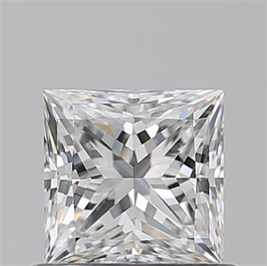 Picture of Natural Diamond 0.72 Carats, Princess with  Cut, F Color, VVS1 Clarity and Certified by GIA