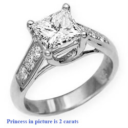 Picture of Semi set engagement ring, CrissCross 