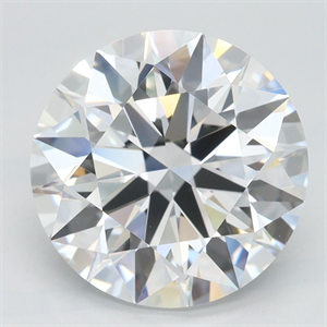 Picture of Lab Grown Diamond 3.74 Carats, Round with Excellent Cut, D Color, VVS1 Clarity and Certified by GIA