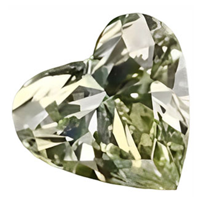 0.5 Carats, Heart Diamond with Very Good Cut, Fancy Yellow Color, VS1 Clarity and Certified By EGL, Stock 370268