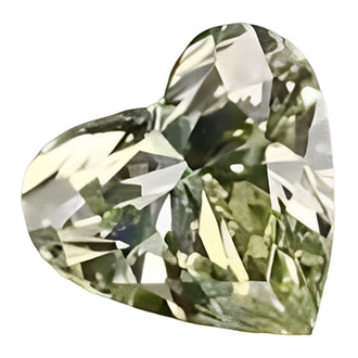 Picture of 0.5 Carats, Heart Diamond with Very Good Cut, Fancy Yellow Color, VS1 Clarity and Certified By EGL