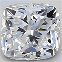 0,48 quilates, diamante cojín, corte ideal, claridad D VS1 y certificado por EGL