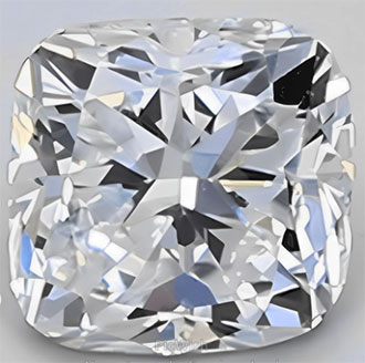 Foto 0,48 quilates, diamante cojín, corte ideal, claridad D VS1 y certificado por EGL de