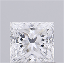 Natural Diamond 0.50 Carats, Princess with  Cut, D Color, SI1 Clarity and Certified by GIA
