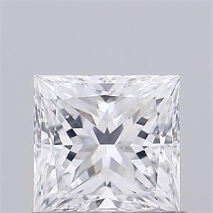 Picture of Natural Diamond 0.50 Carats, Princess with  Cut, D Color, SI1 Clarity and Certified by GIA
