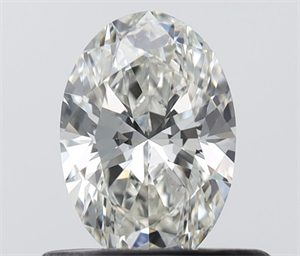 Picture of Natural Diamond 0.50 Carats, Oval with  Cut, H Color, VVS2 Clarity and Certified by IGI