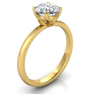 1.20 Carat E VVS2 Ideal Cut. New Classic solitaire engagement ring