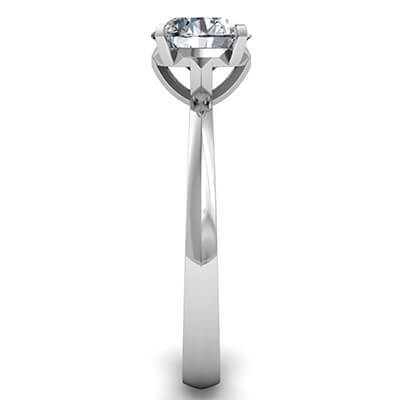 1.20 Carat E VVS2 Ideal Cut. New Classic solitaire engagement ring