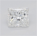 Natural Diamond 0.70 Carats, Princess with  Cut, F Color, VS1 Clarity and Certified by GIA