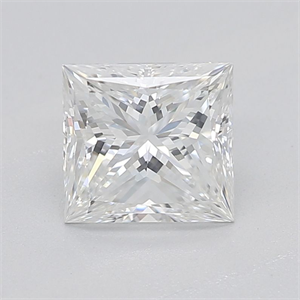 Picture of Natural Diamond 0.70 Carats, Princess with  Cut, F Color, VS1 Clarity and Certified by GIA