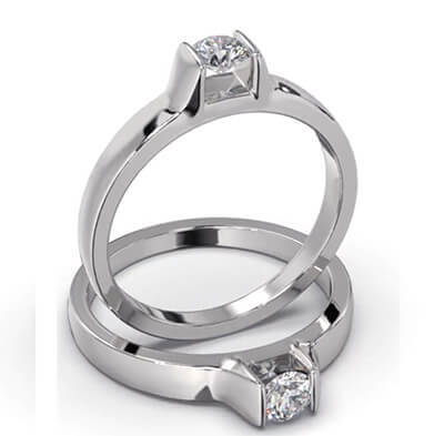 0.50 carat, lab diamond  E VVS2 Ideal Cut,Solitaire engagement ring