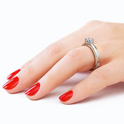 0.50 carat, lab diamond  E VVS2 Ideal Cut,Solitaire engagement ring